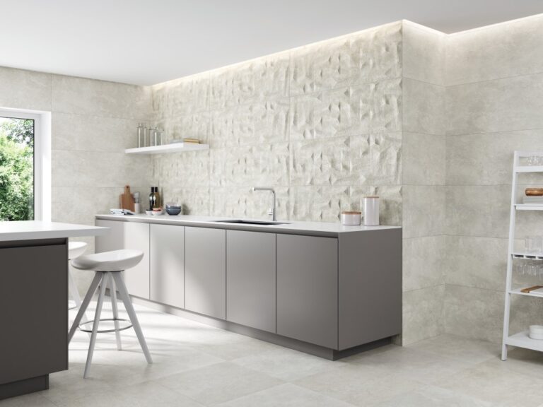 Keuken met wandtegels
